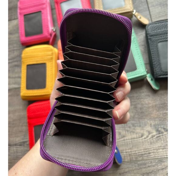 Accordion Style Card ID Wallet Beige - Picture 3 of 3